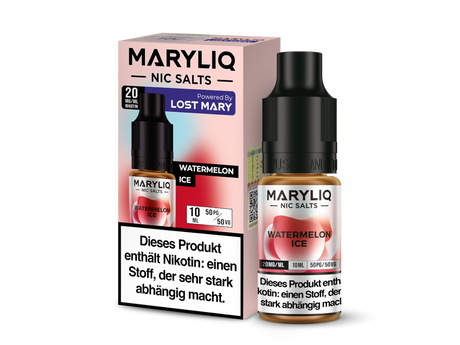 MARYLIQ Watermelon Ice – Nikotinsalz-Liquid mit Wassermelonenaroma