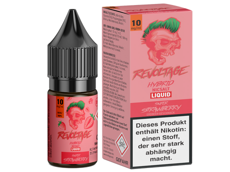 Revoltage Super Strawberry Liquid – Süßer Erdbeer-Geschmack, 10ml