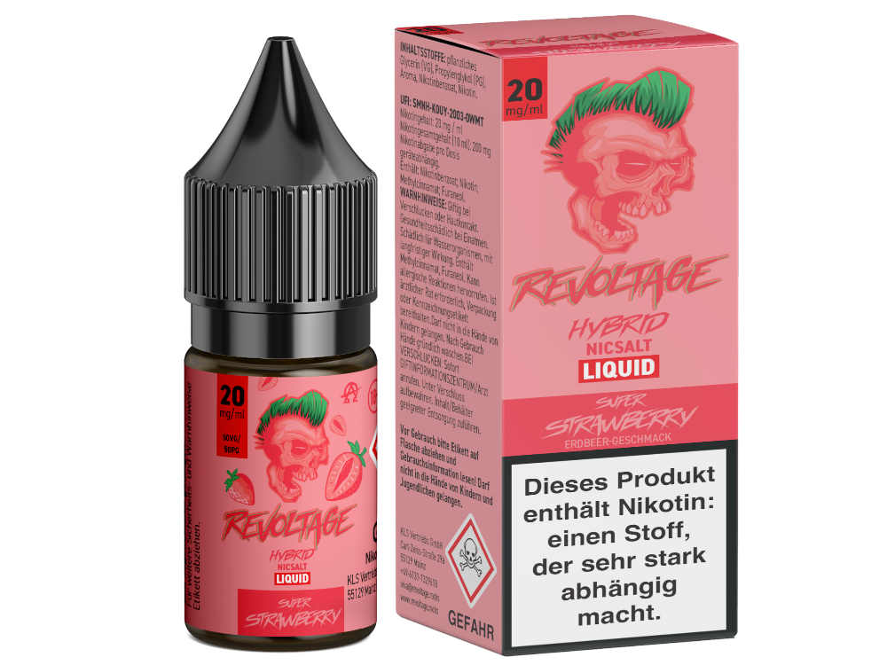 Revoltage Super Strawberry Liquid – Süßer Erdbeer-Geschmack, 10ml