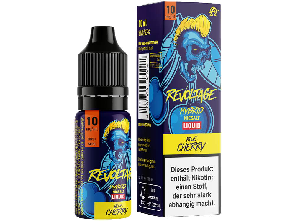 Revoltage Blue Cherry Liquid – Erfrischende Kirsche in 10 ml