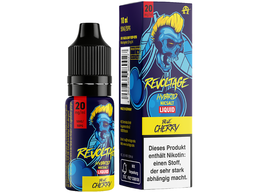 Revoltage Blue Cherry Liquid – Erfrischende Kirsche in 10 ml