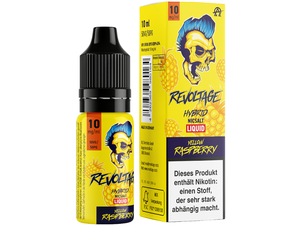 Revoltage Yellow Raspberry: Fruchtiges Hybrid Nikotinsalz