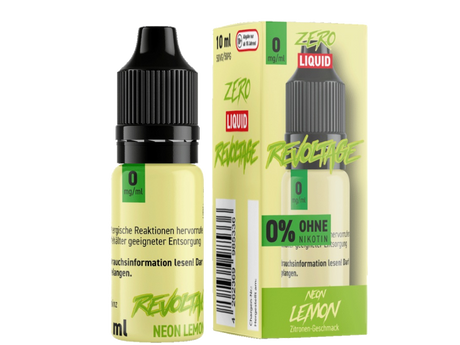 Revoltage Neon Lemon: Erfrischendes Zitronen-Nikotinsalz Liquid 10ml