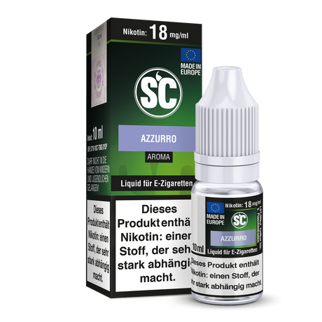 SC Blue / Azzuro – Frisches Minz-Kaubonbon Liquid für E-Zigaretten