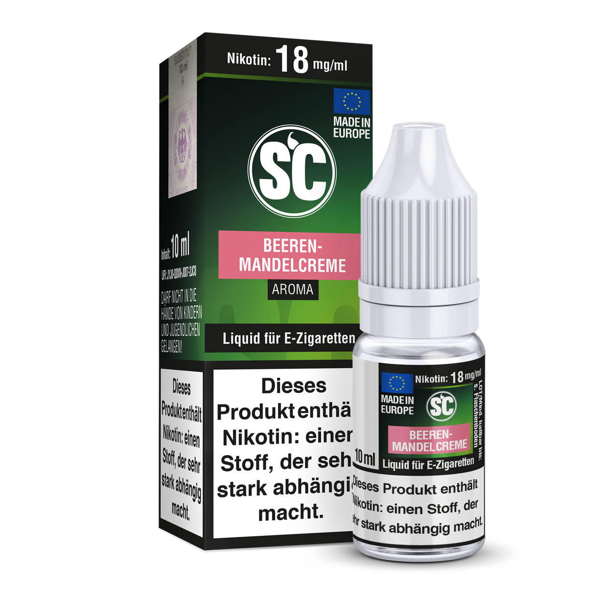 SC Beeren-Mandelcreme E-Liquid - 10 ml Flasche