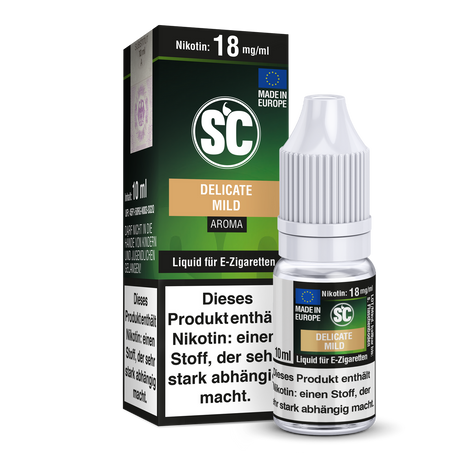 SC Delicate Mild Tabak Liquid – Feiner Tabak für E-Zigaretten