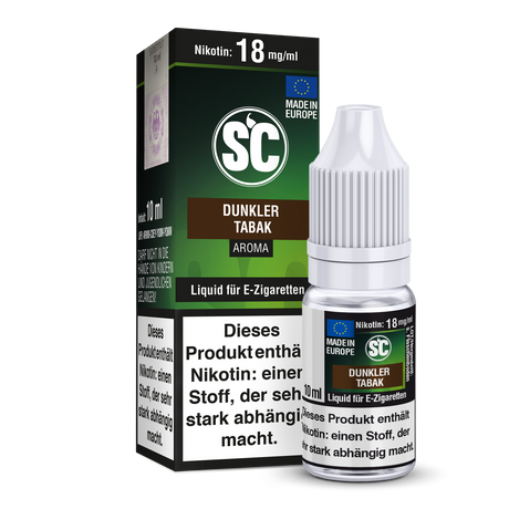 SC Dunkler Tabak E-Liquid – Tabak mit Frucht- und Holznoten, 10ml