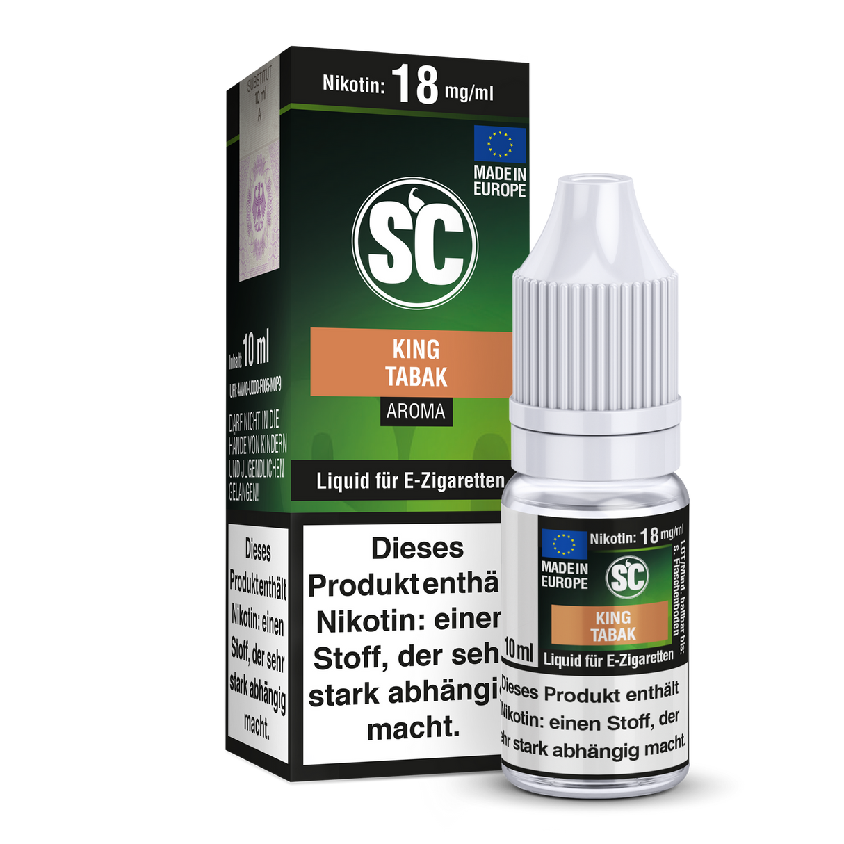 SC King Tabak Liquid – Intensiver Tabakgeschmack in 10 ml