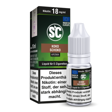 SC Kokos Schokolade E-Zigaretten Liquid – Tropischer Genuss in 10 ml