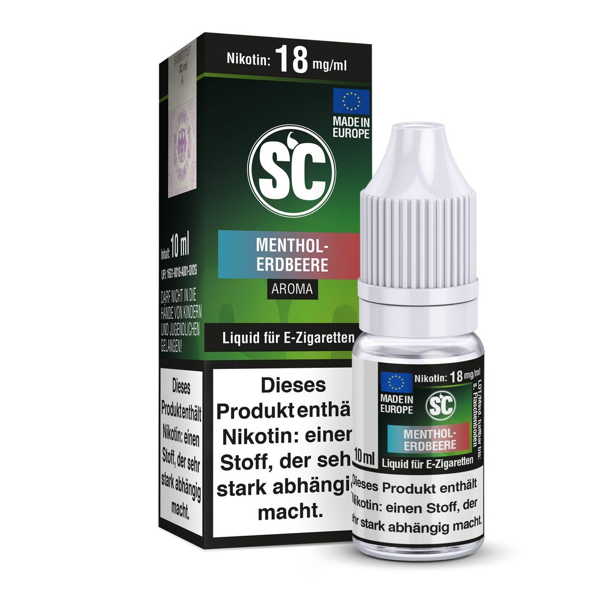 SC Menthol-Erdbeere Liquid - Ein Hauch von Frische