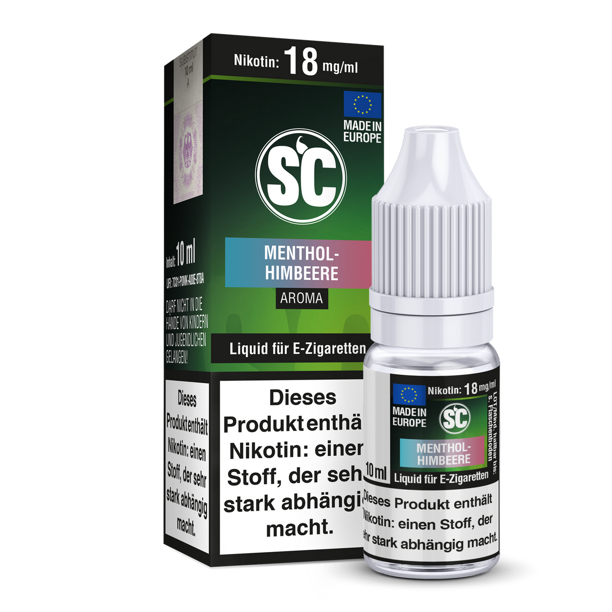 SC E-Liquid: Menthol-Himbeere – Ideal für alle E-Zigaretten