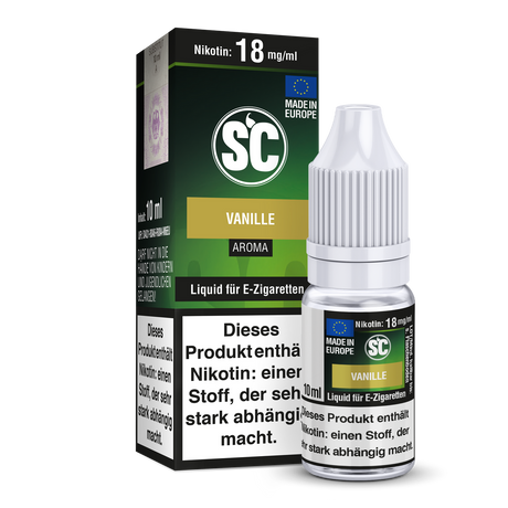 SC Vanille E-Liquid - Süßer Vanillegeschmack in 5 Nikotinstärken