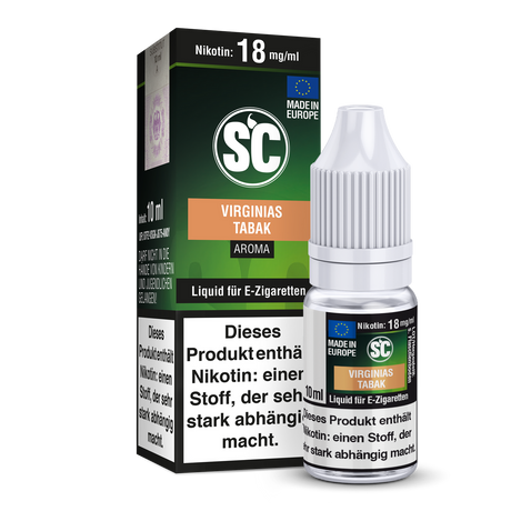 SC Virginias Tabak E-Liquid – 10 ml für echten Tabakgenuss