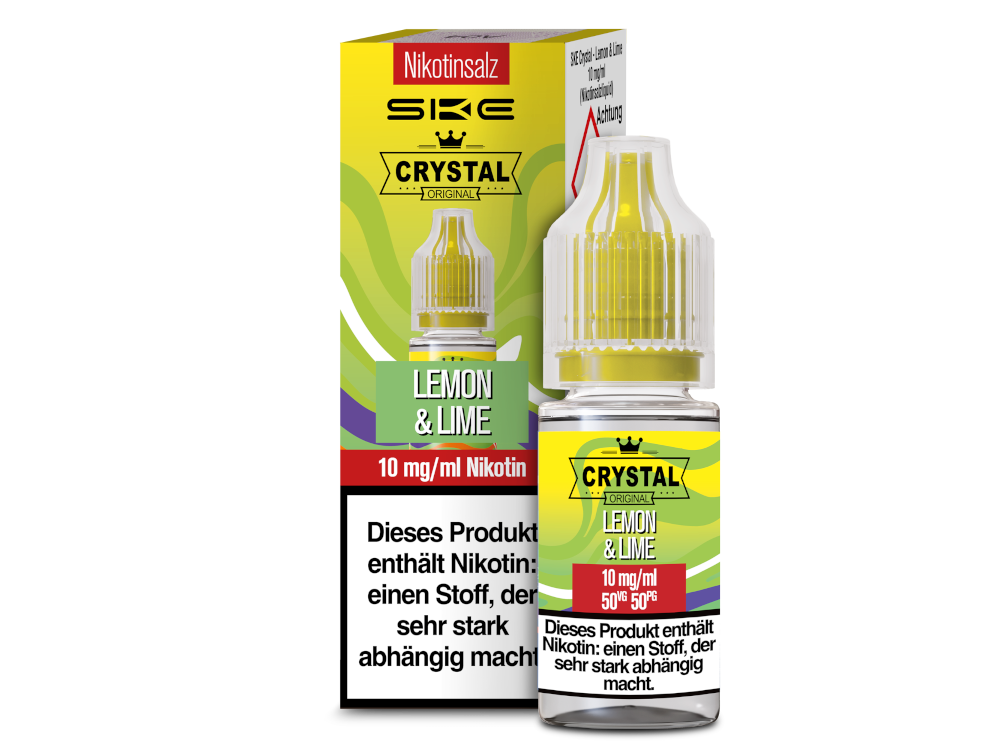 SKE Crystal Lemon & Lime – Erfrischendes Nikotinsalz Liquid