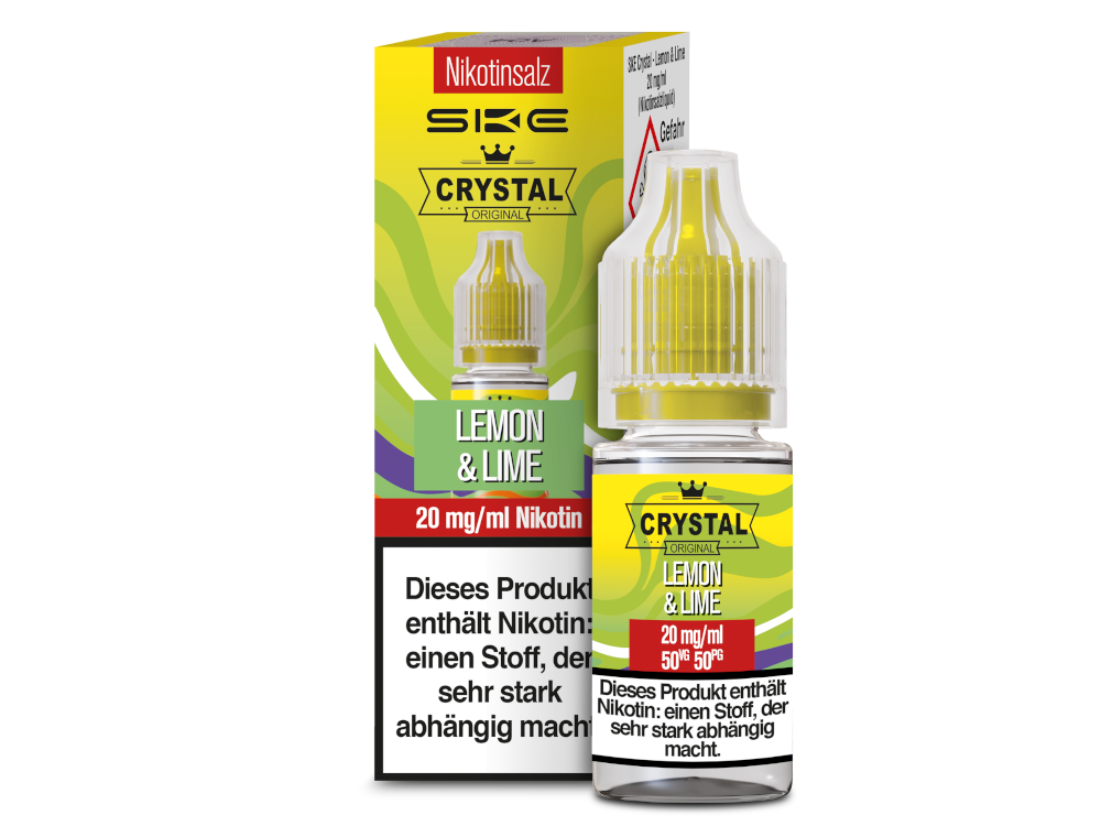 SKE Crystal Lemon & Lime – Erfrischendes Nikotinsalz Liquid