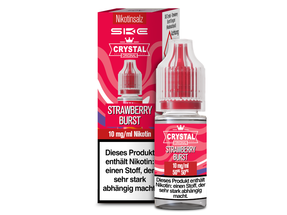 SKE Crystal Strawberry Burst – Erdbeer Nikotinsalz Liquid