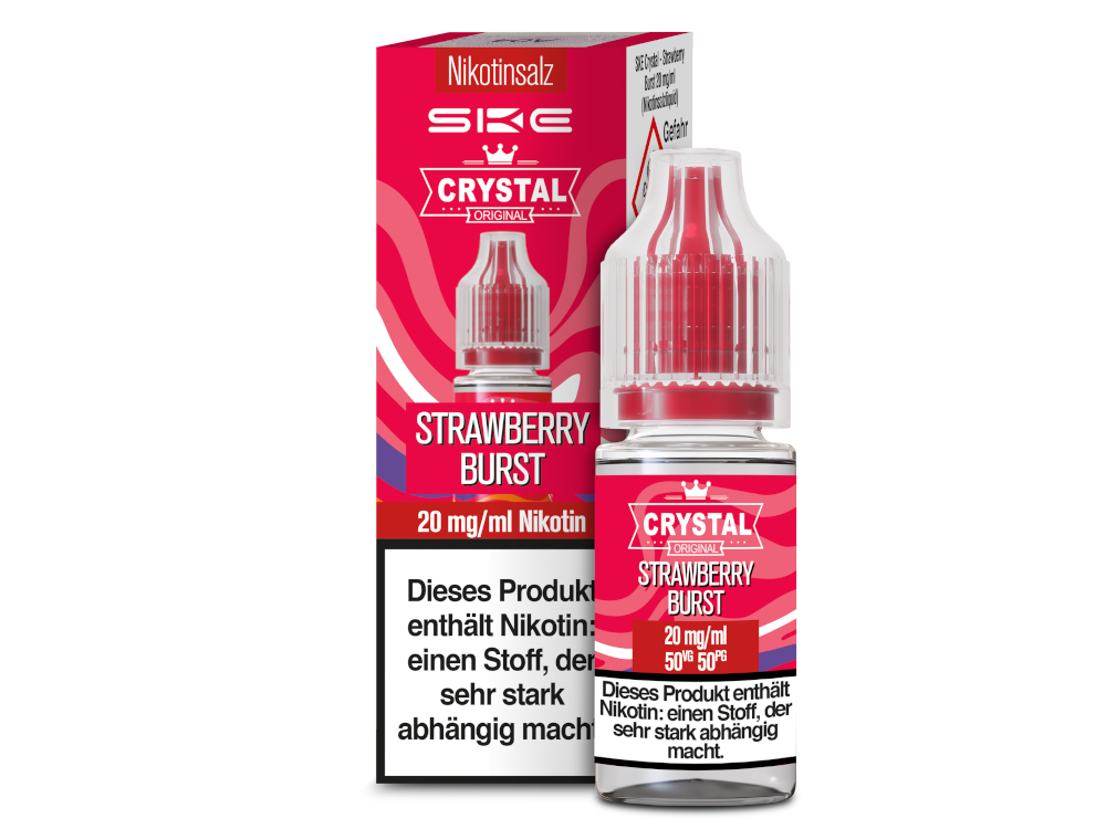 SKE Crystal Strawberry Burst – Erdbeer Nikotinsalz Liquid