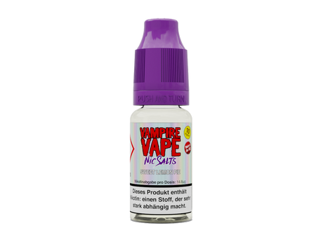 Vampire Vape Sweet Lemon Pie – 10 ml Nikotinsalz Zitronenkuchen Aroma