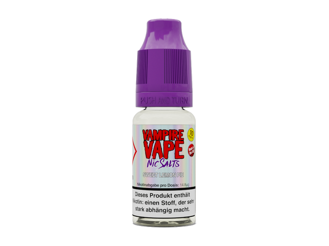 Vampire Vape Sweet Lemon Pie – 10 ml Nikotinsalz Zitronenkuchen Aroma