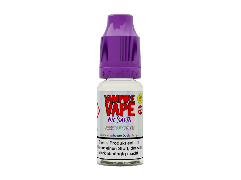 Vampire Vape Sweet Lemon Pie – 10 ml Nikotinsalz Zitronenkuchen Aroma