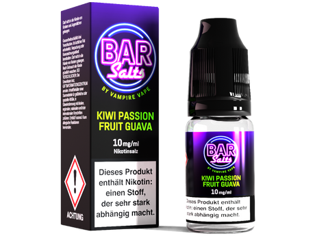 Vampire Vape Bar Salts Kiwi Passion Fruit Guava 10 ml Nikotinsalz