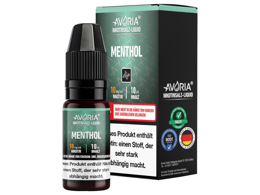 Avoria Nikotinsalz Liquid – Menthol & Koolada für extra Frische