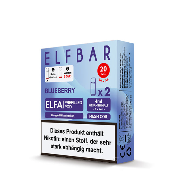 elfa pods Geschmack: Blueberry