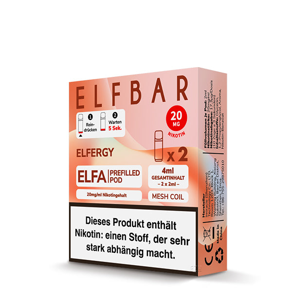 elfa pods Geschmack: Energy