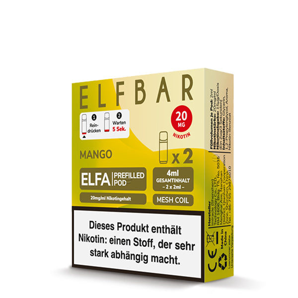 elfa pods Geschmack: Mango