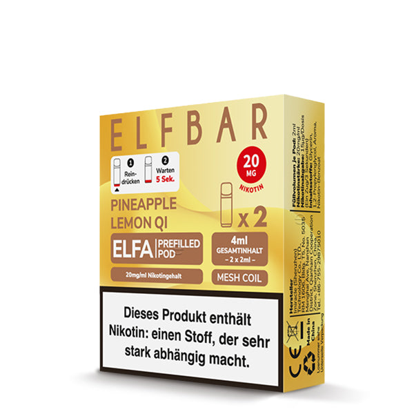 elfa pods Geschmack: Pineapple Lemon QI