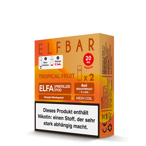 Elf Bar Elfa 20mg Liquid Pod 2er Packung