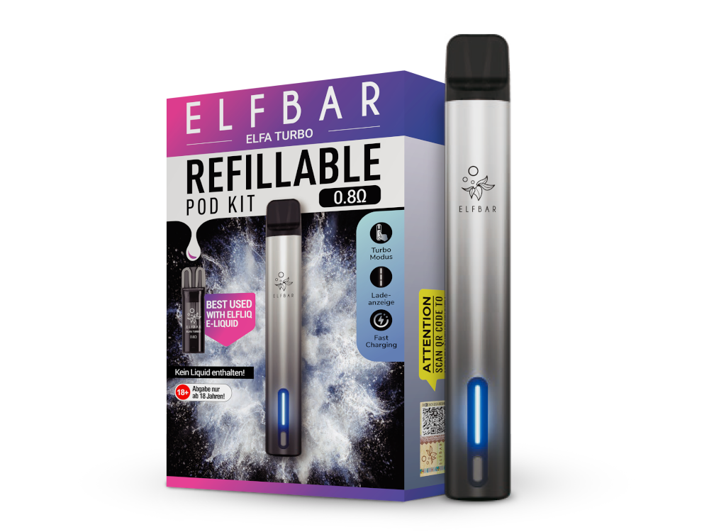 Elfbar Elfa Turbo Set: Akku mit 550 mAh und 2 ml Pod – Jetzt kaufen