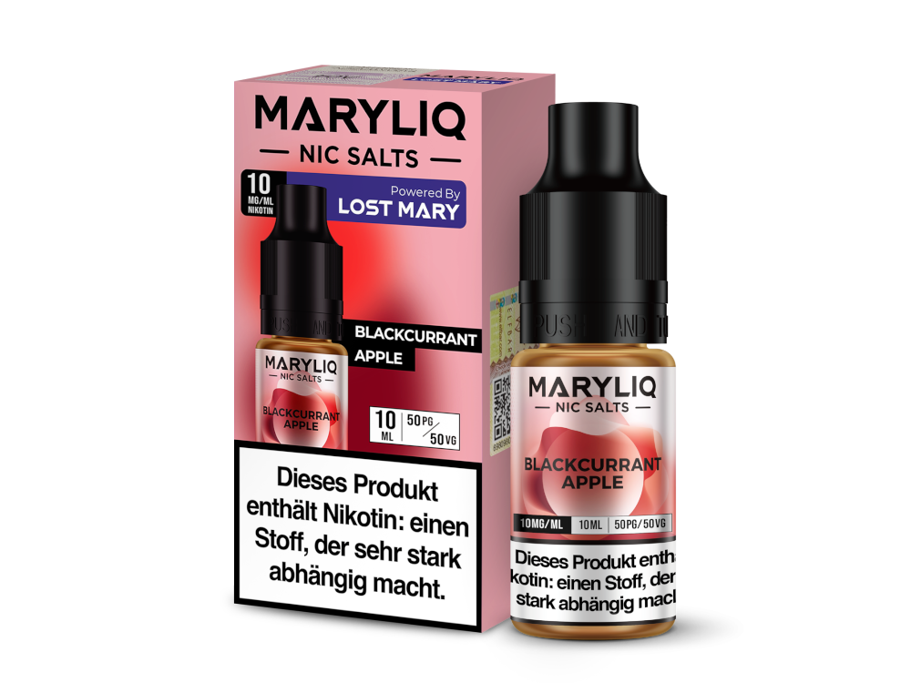 Aromatisch und Erfrischend: MARYLIQ Blackcurrant Apple Liquid