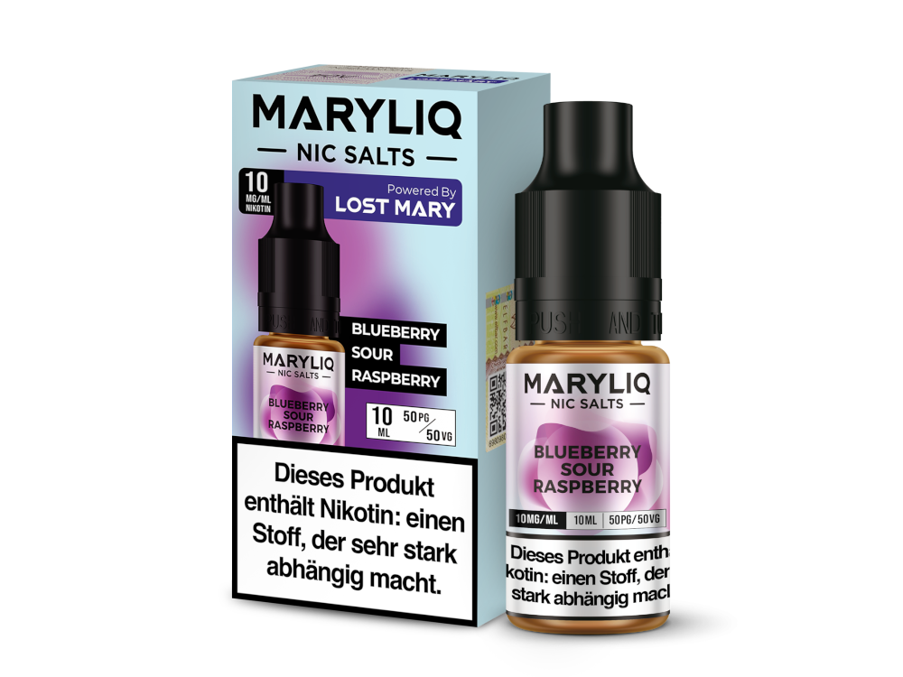 MARYLIQ Blueberry Sour Raspberry Nikotinsalz Liquid