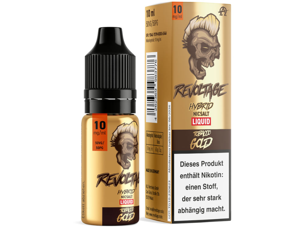 Revoltage Tobacco Gold: Intensiver Tabakgeschmack beim Vapen