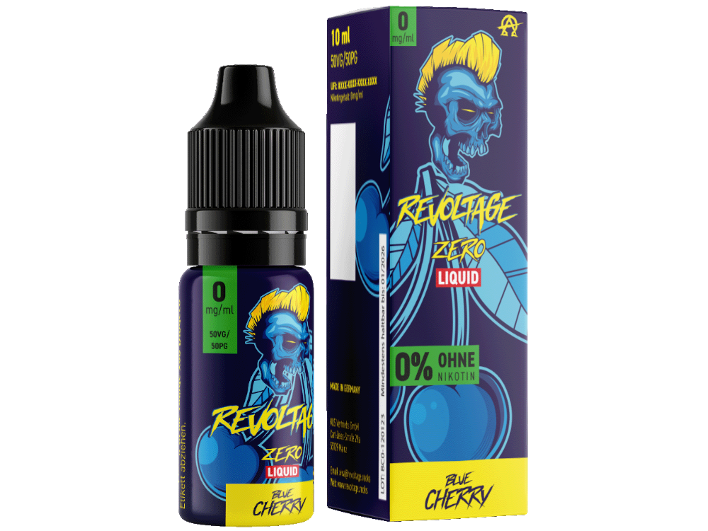 Revoltage Blue Cherry Liquid 10 ml – Frischer Kirschgeschmack