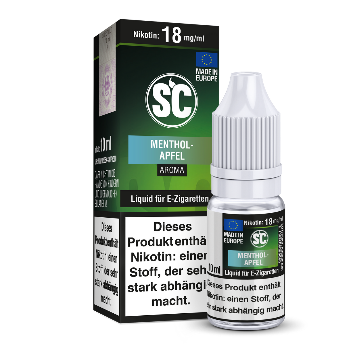 SC Menthol-Apfel E-Liquid – Erfrischende Apfel-Menthol-Mischung