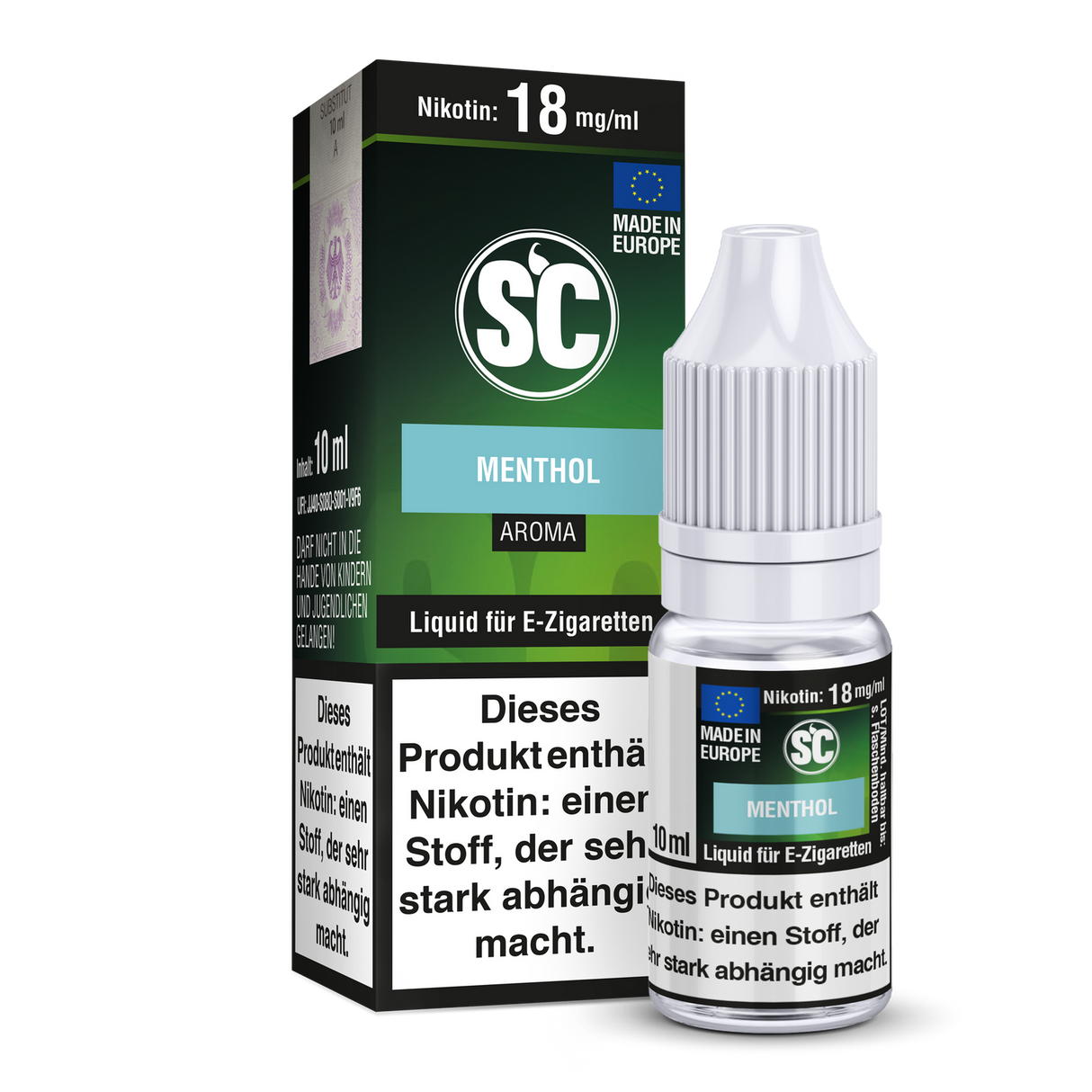 SC Menthol Liquid für E-Zigaretten – Kühle Frische in 10 ml