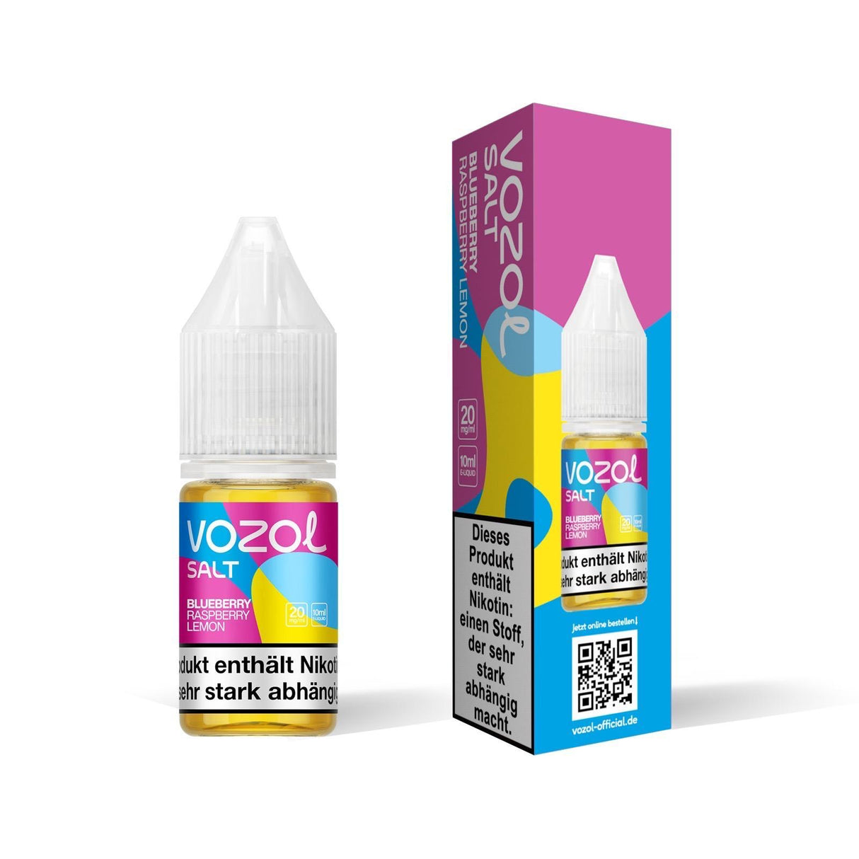 Vozol Salt - Blueberry Raspberry Lemon20mg Nikotinsalz Liquid