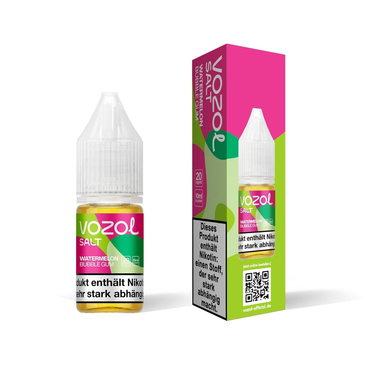 Vozol Salt - Watermelon Bubble Gum 20mg Nikotinsalz Liquid 